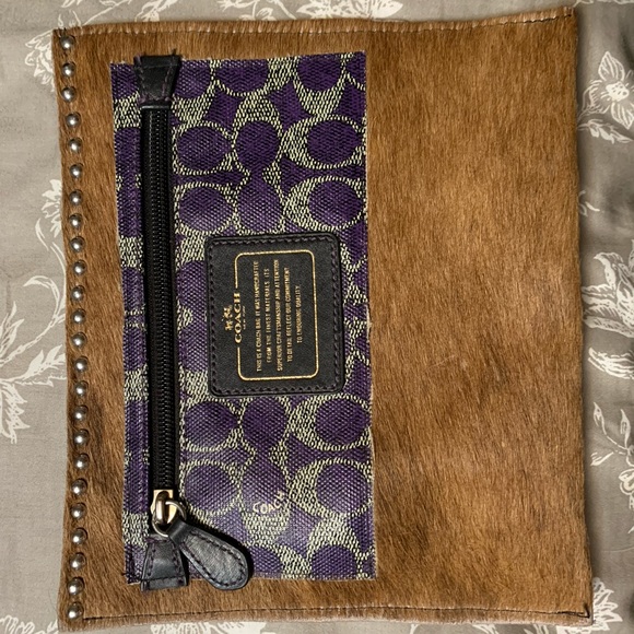 Coach Cowhide Clutch - Picture 1 of 2